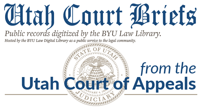 Utah Court of Appeals Briefs (2007– )